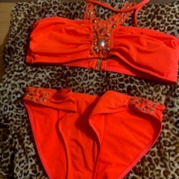H&M  Orange Women Bathing Suit - Picture 1 of 6